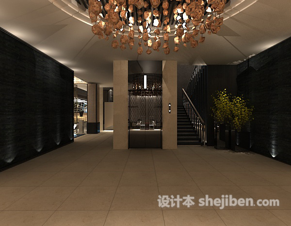 大堂3d模型下载