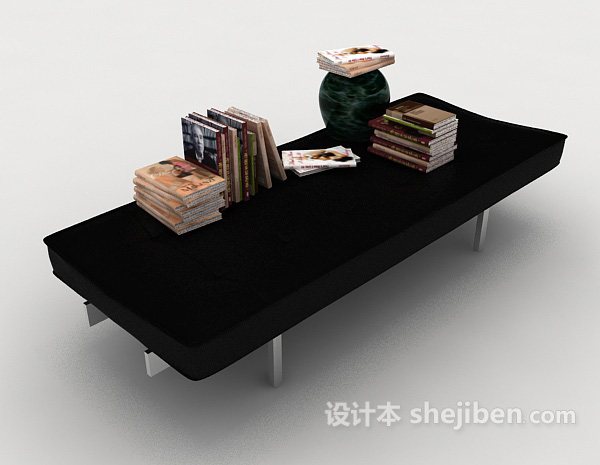 实木书桌茶几3d模型下载