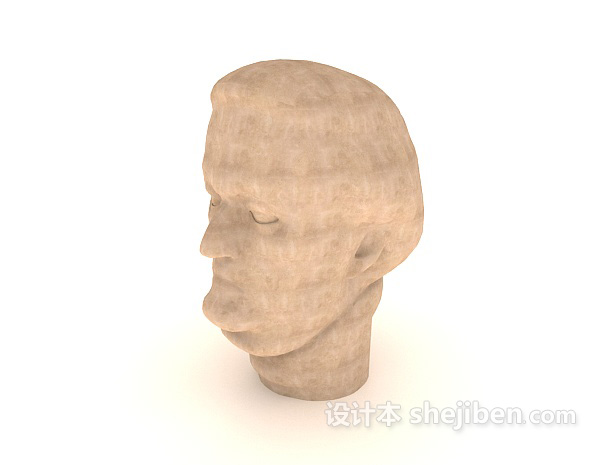 人像雕塑品3d模型下载