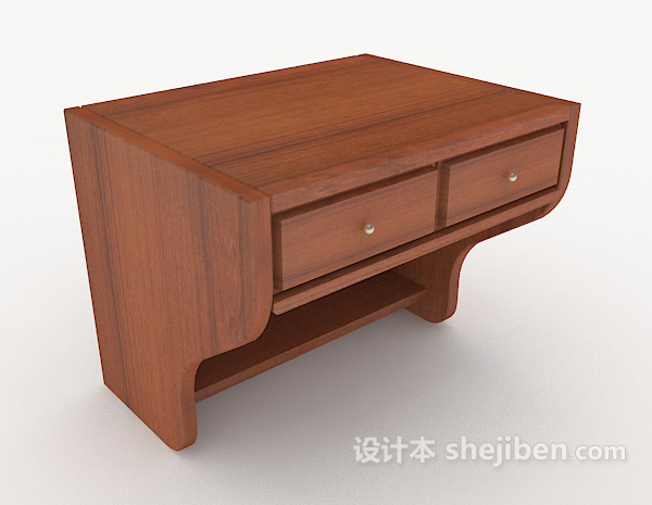 简单梳妆桌3d模型下载