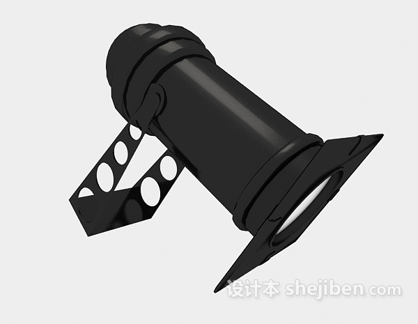 舞台黑色射灯3d模型下载