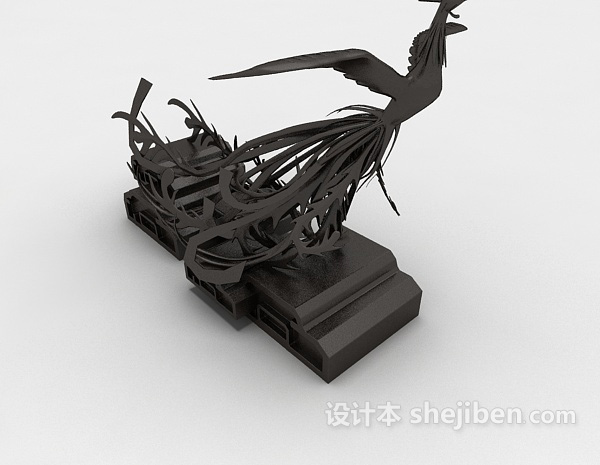 雕塑品装饰3d模型下载