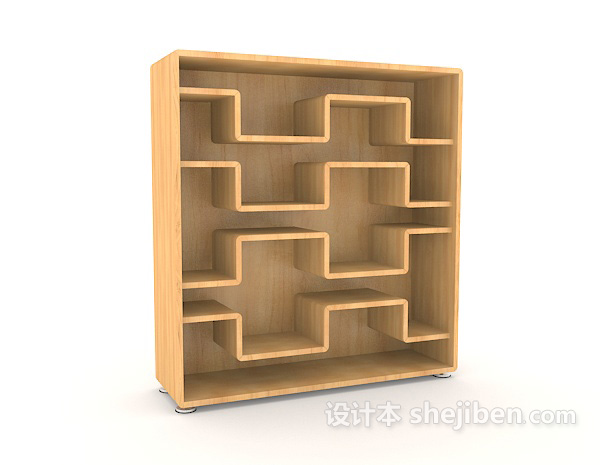 现代个性展示柜3d模型下载