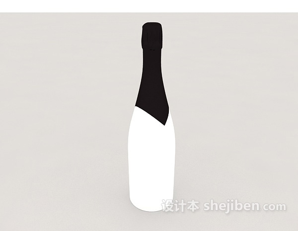 宴会红酒3d模型下载