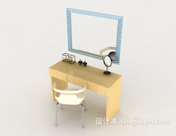 现代型梳妆台3d模型下载