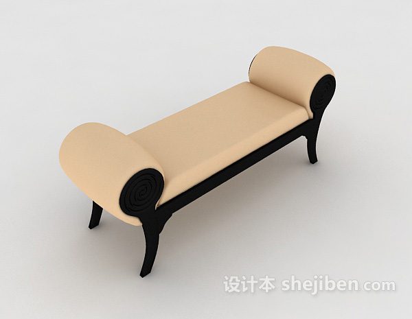 简约沙发凳子3d模型下载