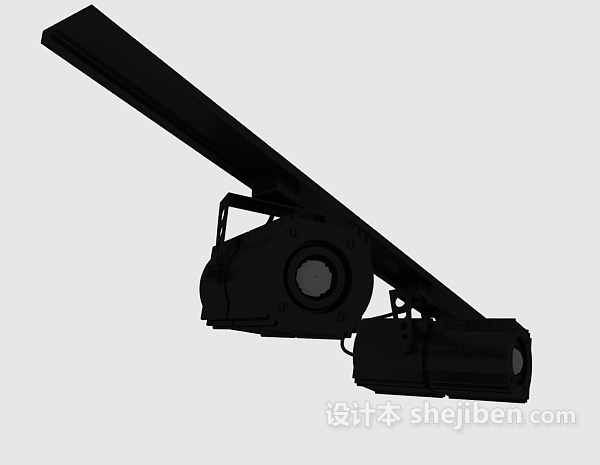 黑色舞台灯3d模型下载