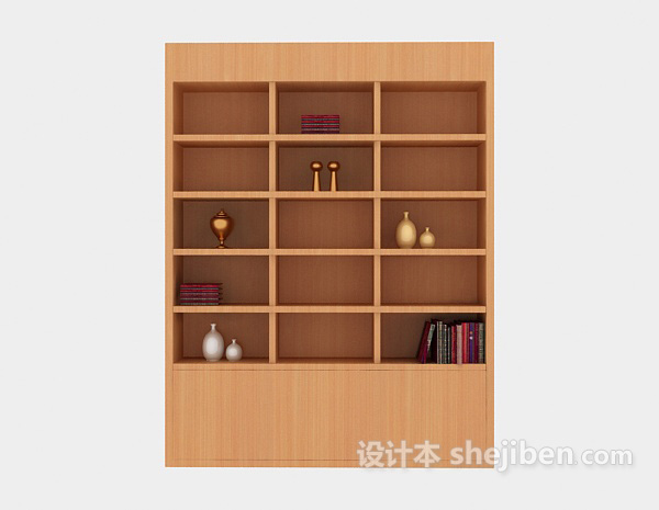 现代家居风格展示柜3d模型下载