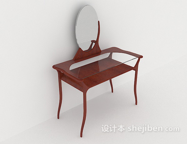 简单大方梳妆台3d模型下载