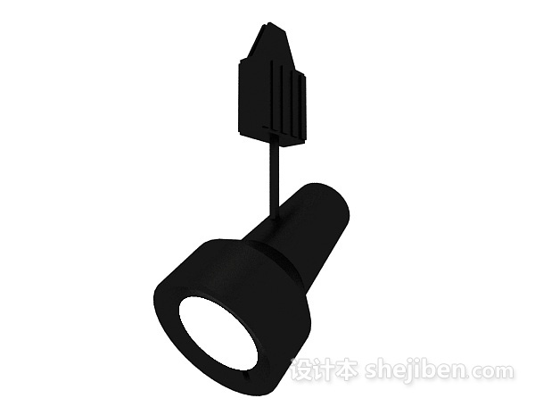 黑色单射灯3d模型下载