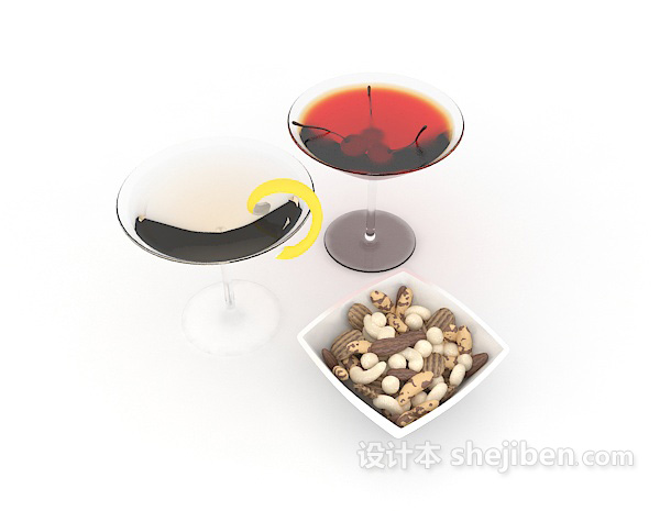 鸡尾酒3d模型下载