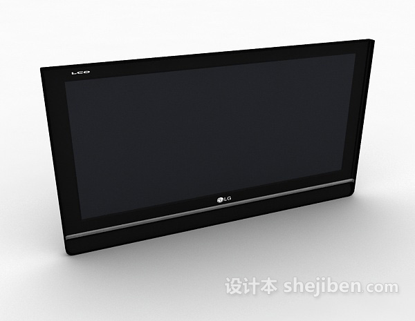 LG液晶电视机3d模型下载