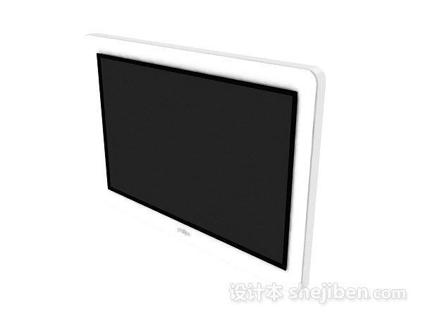 电视机显示屏3d模型下载