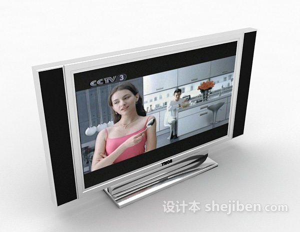 大屏电视机3d模型下载