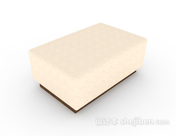简单沙发凳子3d模型下载