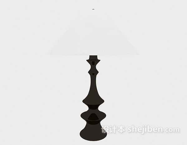 现代简约居家台灯3d模型下载