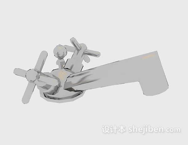 卫生间简约水龙头3d模型下载