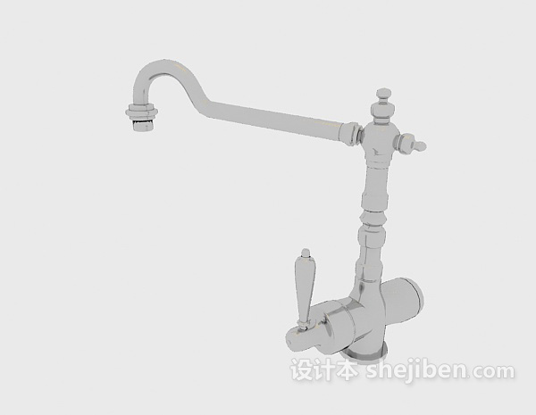 复古水龙头3d模型下载