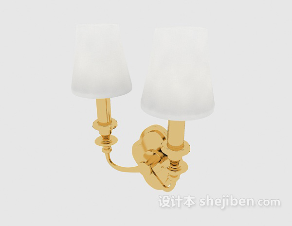 简单壁灯3d模型下载