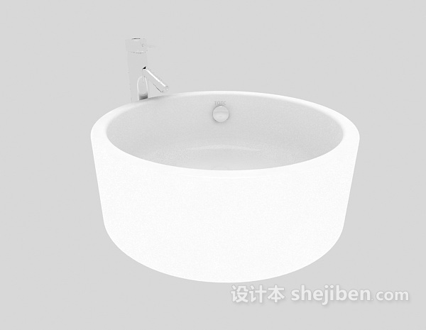 浴室洗手盆3d模型下载