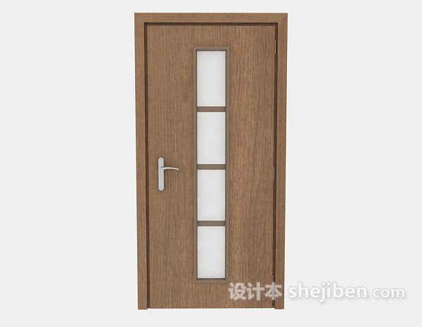 简单办公室门3d模型下载