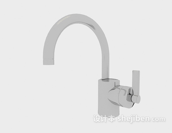 灰色厨房水龙头3d模型下载