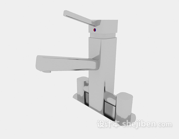 方形水龙头3d模型下载