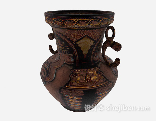 名族特色陶艺品3d模型下载