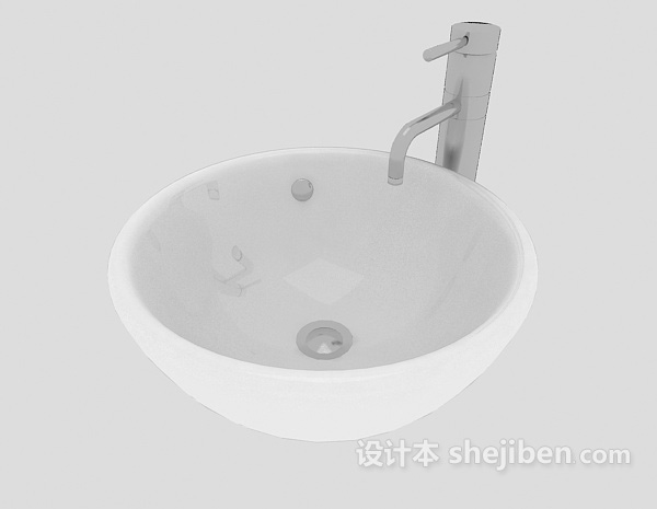 洗手池、洗脸池3d模型下载