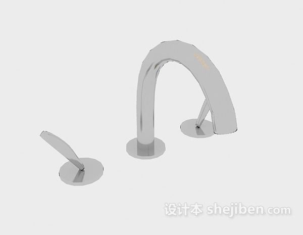 现代拱形水龙头3d模型下载