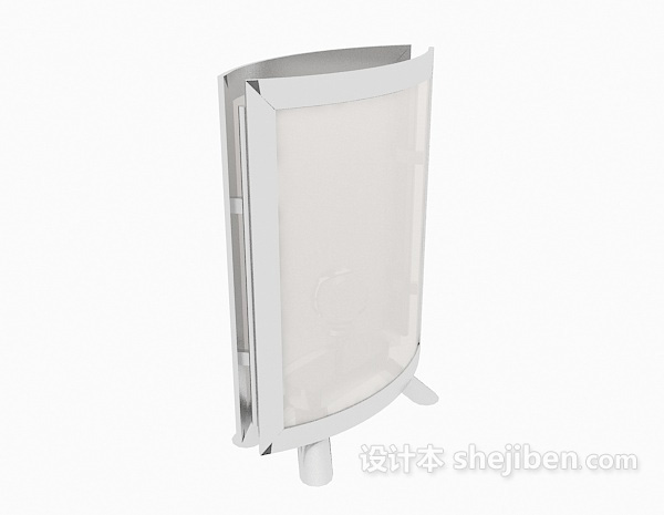 落地方形灯箱3d模型下载