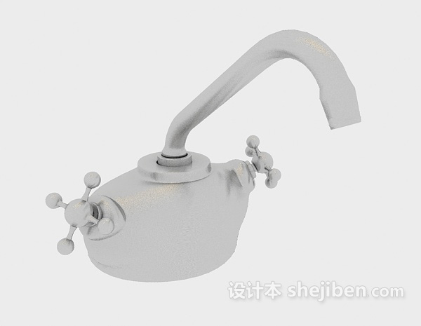 不锈钢水龙头3d模型下载