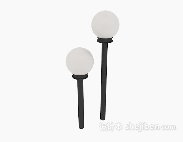 简单路灯3d模型下载