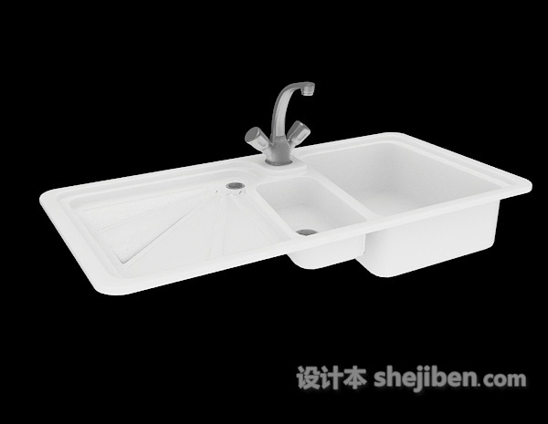 洗碗池3d模型下载