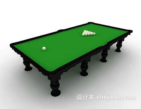 简易桌球台3d模型下载