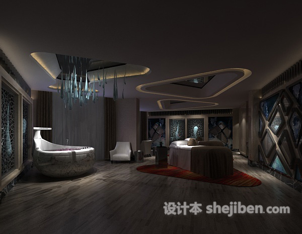 休闲按摩会所3d模型下载