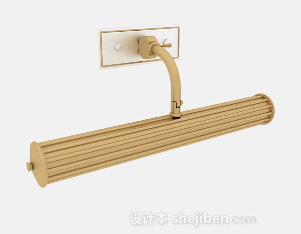 黄色壁灯3d模型下载