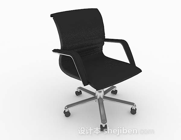 黑色办公椅3d模型下载