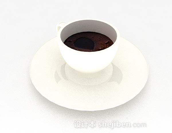 咖啡杯具3d模型下载