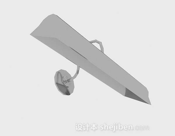 现代简约灰色壁灯3d模型下载