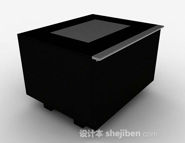 黑色班台3d模型下载