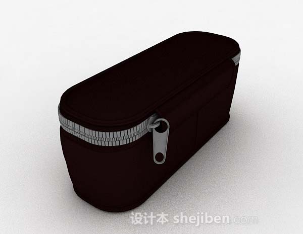 黑色化妆包3d模型下载