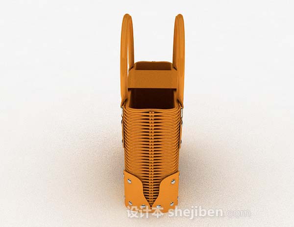 姜黄色手提包3d模型下载