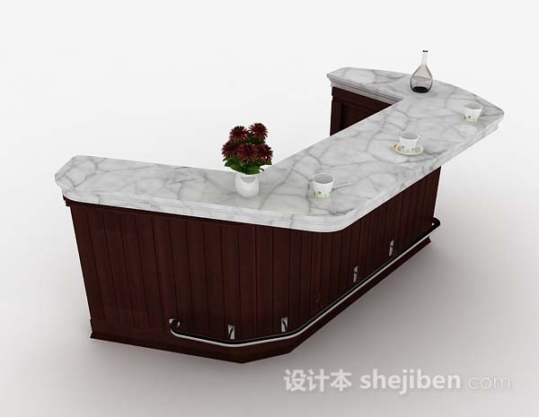 家居吧台3d模型下载