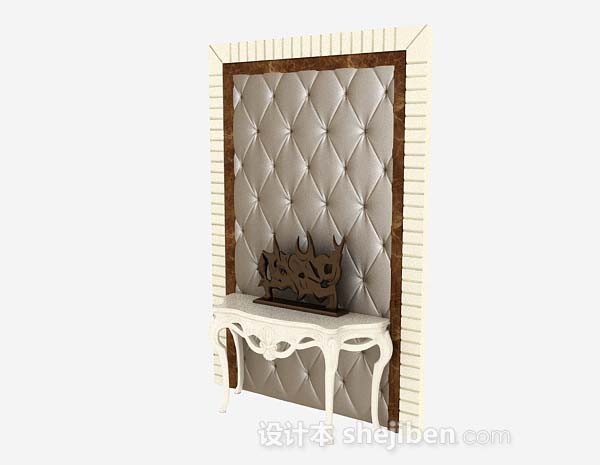 欧式玄关隔断3d模型下载
