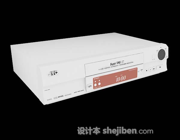 白色DVD机3d模型下载