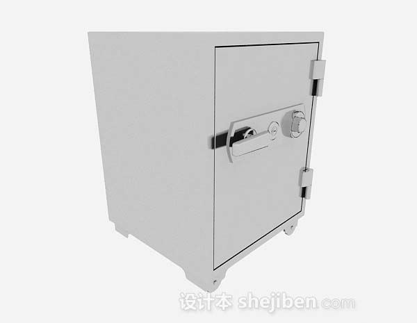 灰色保险箱3d模型下载