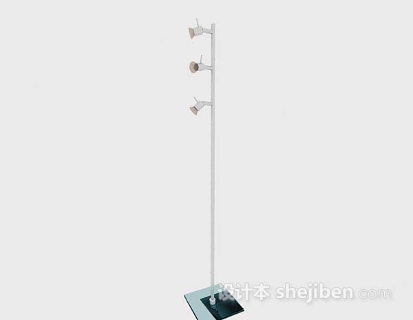 灰色射灯3d模型下载