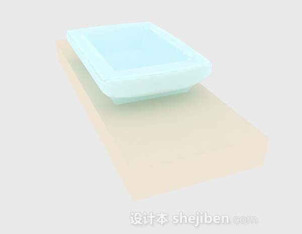 蓝色肥皂3d模型下载