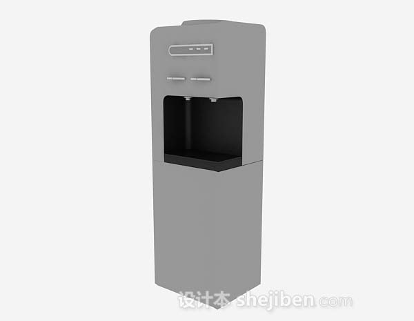 灰色饮水机3d模型下载
